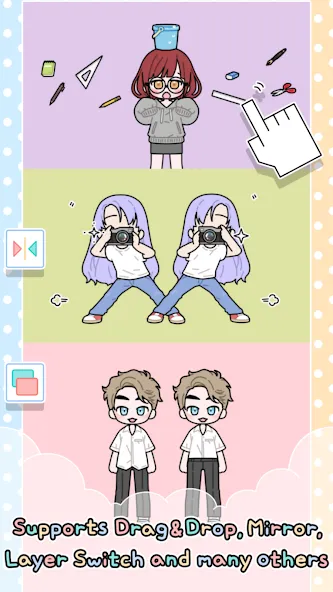 Pastel Friends : Dress Up Game [MOD: разблокированы все наряды и аксессуары] Screenshot 3