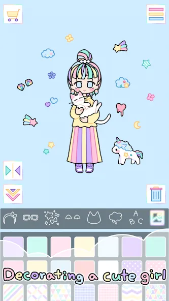 Pastel Girl : Dress Up Game [MOD: разблокированы все наряды и аксессуары] Screenshot 2