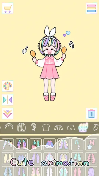 Pastel Girl : Dress Up Game [MOD: разблокированы все наряды и аксессуары] Screenshot 4