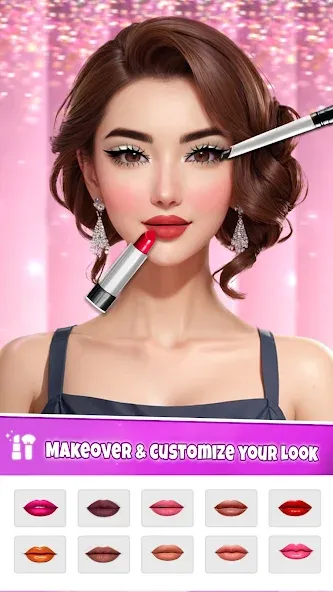 Fashion Artist: Makeup Game [MOD: безлимитные деньги и все наряды] Screenshot 1