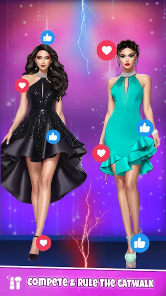 Fashion Artist: Makeup Game [MOD: безлимитные деньги и все наряды] Screenshot 2