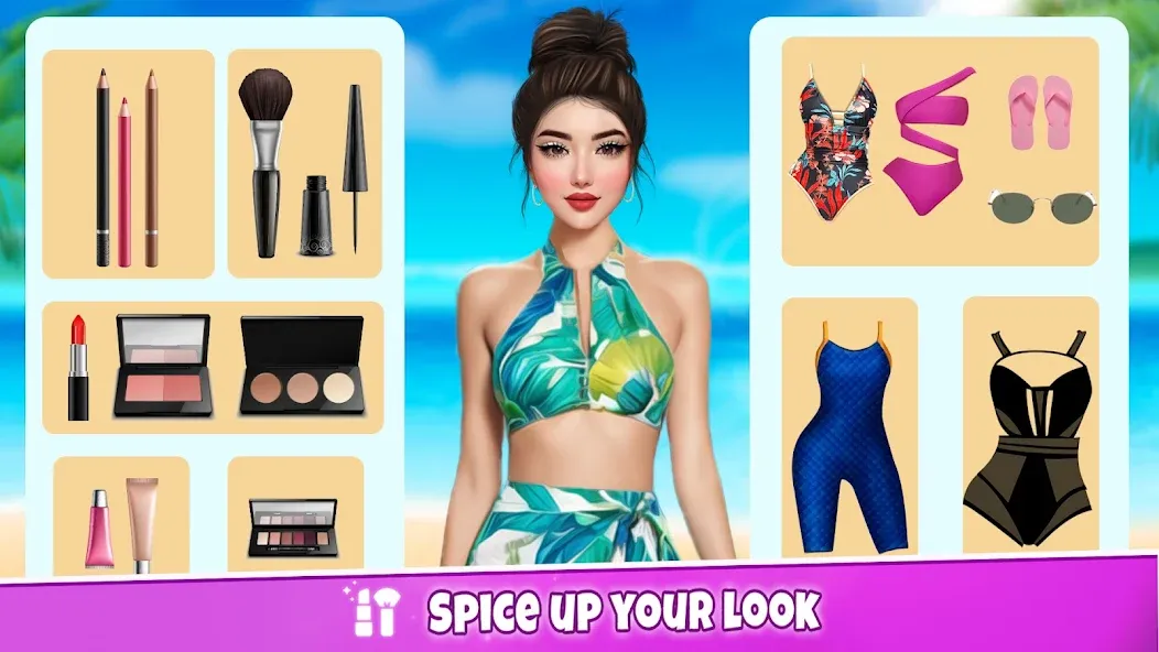 Fashion Artist: Makeup Game [MOD: безлимитные деньги и все наряды] Screenshot 5
