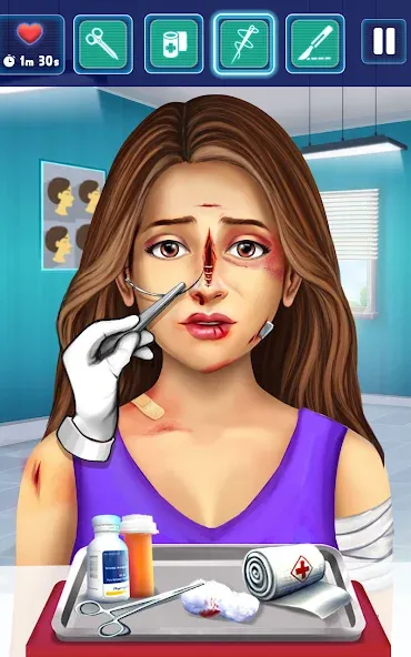 Surgery Simulator Doctor Game [MOD: без рекламы и всё открыто] Screenshot 2