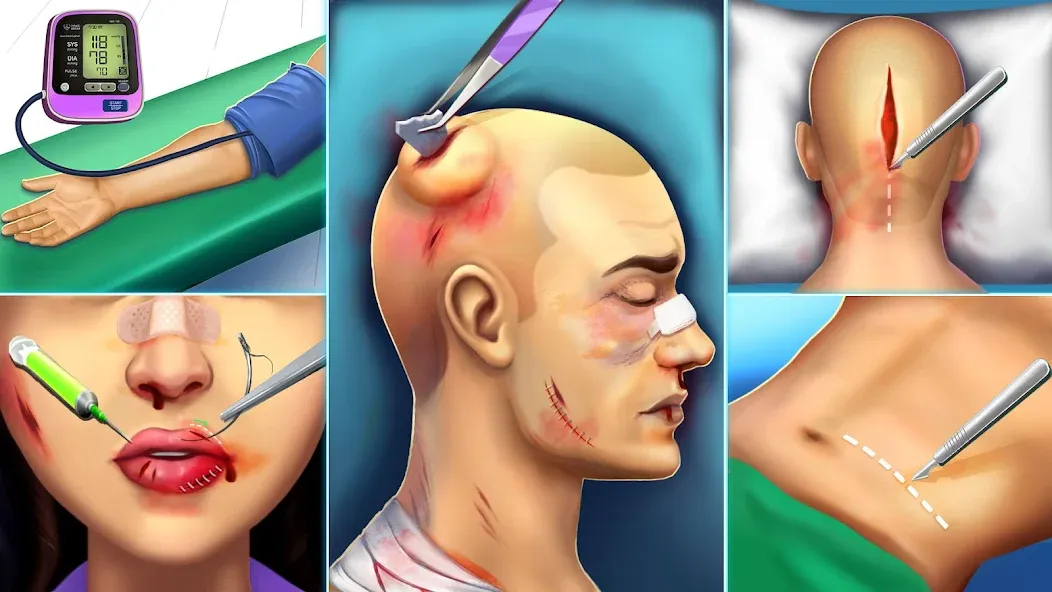 Surgery Simulator Doctor Game [MOD: без рекламы и всё открыто] Screenshot 4