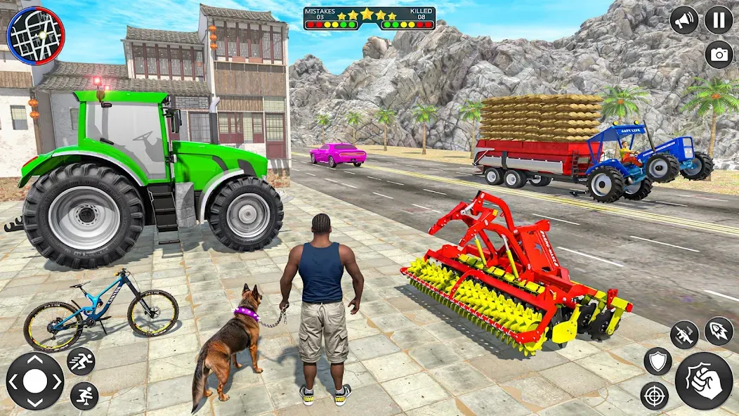 Indian Tractor Driving Game 3D [MOD: безлимитные деньги и топливо] Screenshot 1