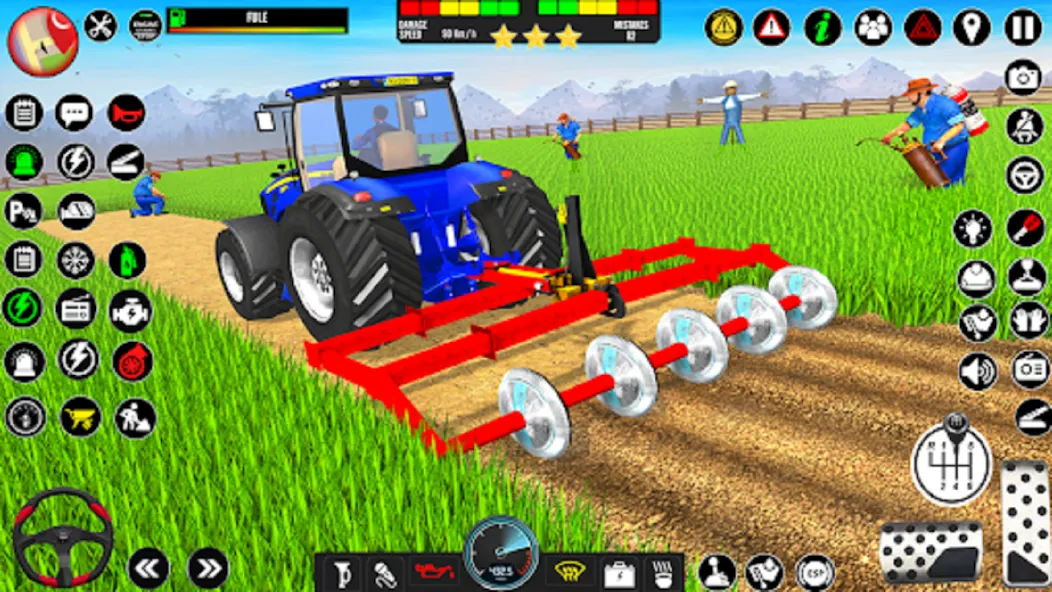 Indian Tractor Driving Game 3D [MOD: безлимитные деньги и топливо] Screenshot 2