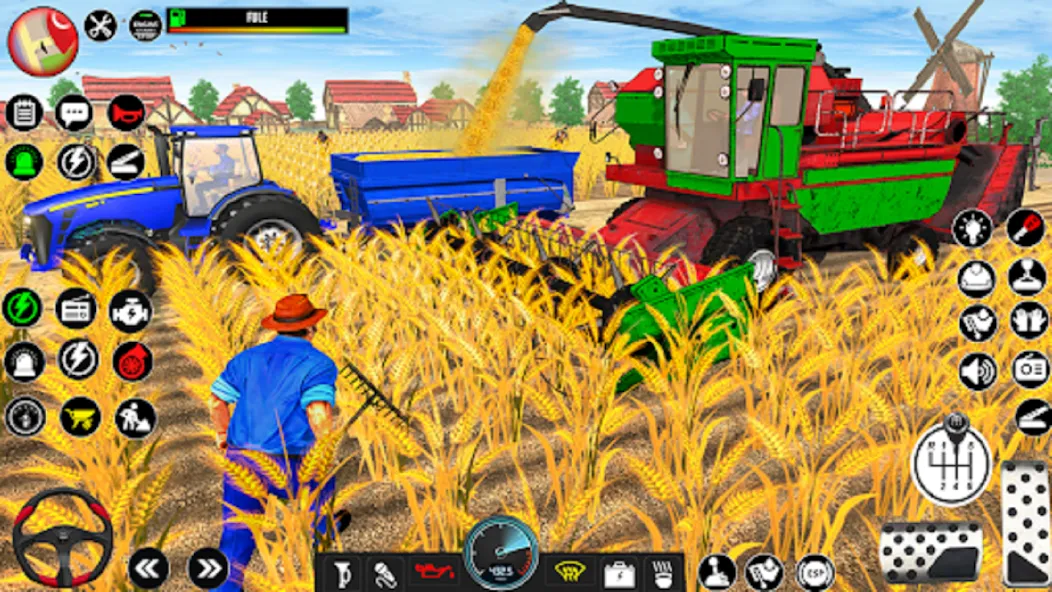 Indian Tractor Driving Game 3D [MOD: безлимитные деньги и топливо] Screenshot 4