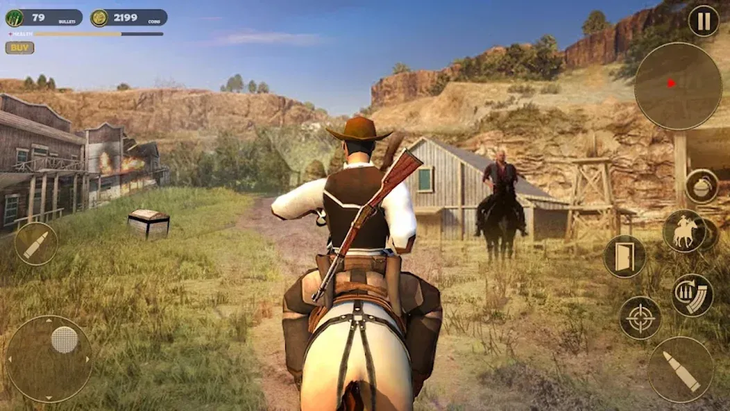 West Cowboy - Gunfighter Game [MOD: много денег и патронов] Screenshot 3