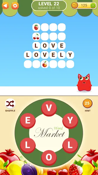 Word Market [MOD: безлимитные подсказки и монеты] Screenshot 3