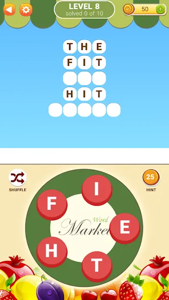 Word Market 2 [MOD: безлимитные деньги и подсказки] Screenshot 2