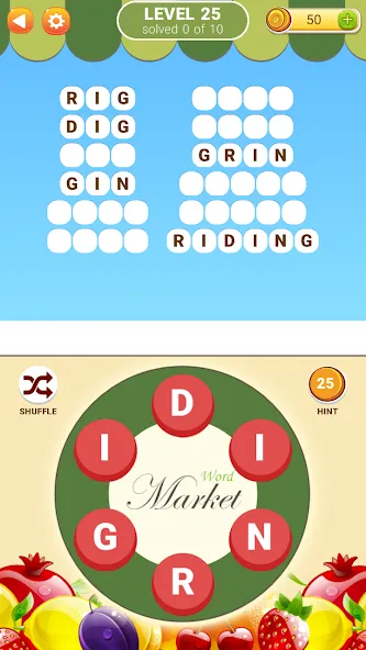 Word Market 2 [MOD: безлимитные деньги и подсказки] Screenshot 3