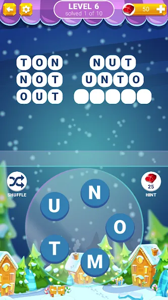 Word Connection: Puzzle Game [MOD: безлимитные подсказки и уровни] Screenshot 1