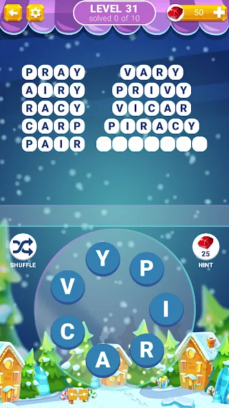 Word Connection: Puzzle Game [MOD: безлимитные подсказки и уровни] Screenshot 3