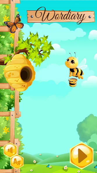 Wordiary [MOD: безлимитные подсказки и словарный запас] Screenshot 1