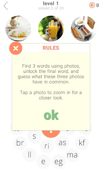 3 Circles: Word Game [MOD: безлимитные подсказки и монеты] Screenshot 2
