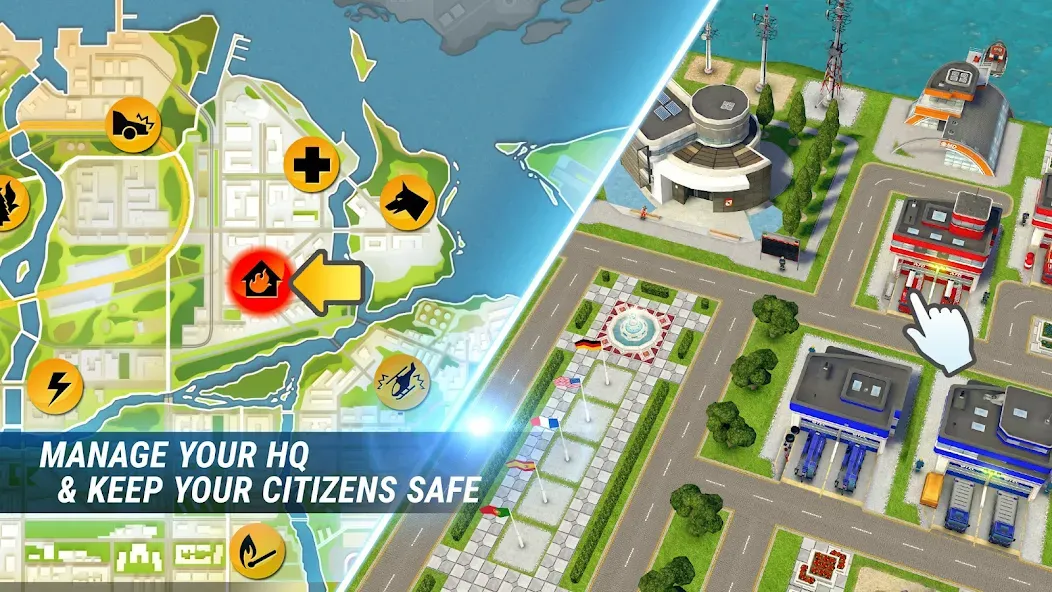 EMERGENCY HQ: rescue strategy [MOD: безлимитные деньги и ресурсы] Screenshot 5