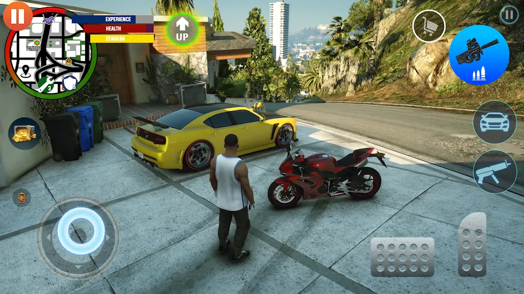 Gangster Games Crime Simulator [MOD: безлимитные деньги и оружие] Screenshot 1