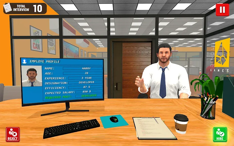 Virtual HR Manager Job Games [MOD: безлимитные деньги и все уровни открыты] Screenshot 2