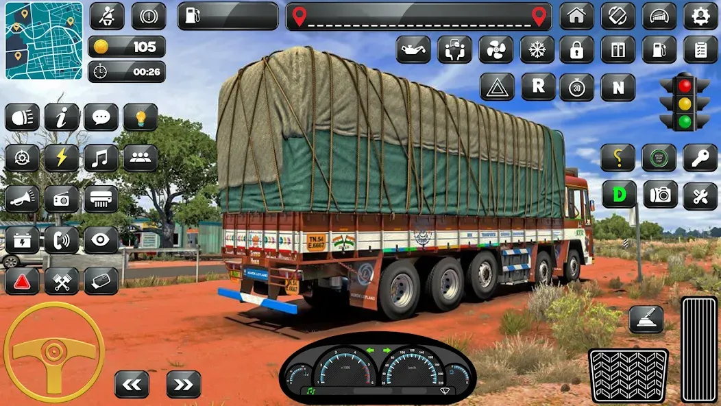 Indian Truck Driver Simulator [MOD: безлимитные деньги и все грузовики открыты] Screenshot 2