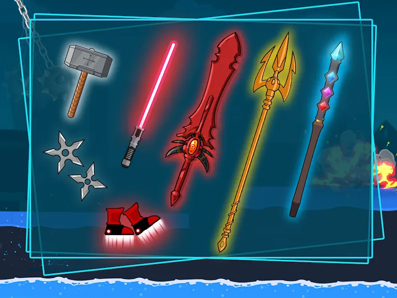 Stick-man Fighting Games [MOD: безлимитные деньги и урон] Screenshot 3