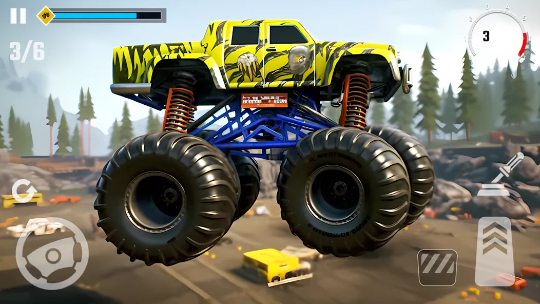 4x4 Monster Truck Racing Games [MOD: безлимитные деньги и все машины] Screenshot 4