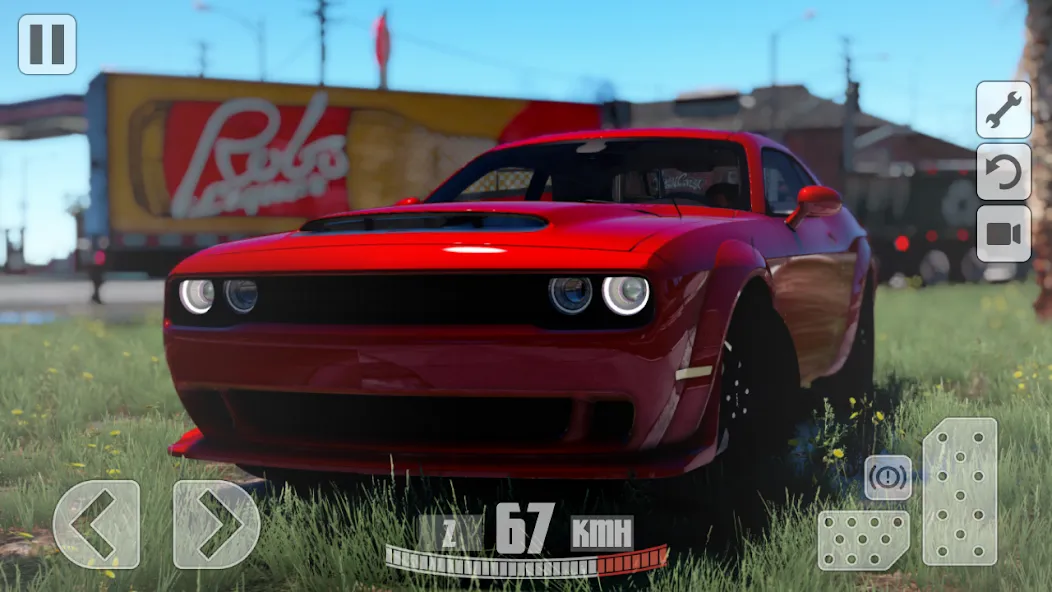 Simulator Dodge Demon Parking [MOD: безлимитные деньги и все машины открыты] Screenshot 1