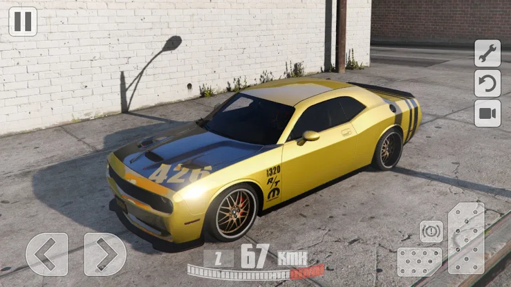 Simulator Dodge Demon Parking [MOD: безлимитные деньги и все машины открыты] Screenshot 3