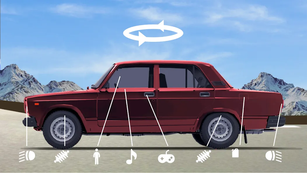 Drive Classic VAZ 2107 Parking [MOD: безлимитные деньги и топливо] Screenshot 2
