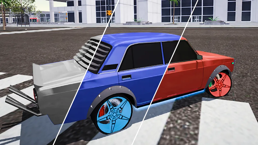 Drive Classic VAZ 2107 Parking [MOD: безлимитные деньги и топливо] Screenshot 3