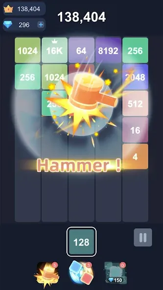 2048™ Merge Block Puzzle [MOD: без рекламы и отмена ходов] Screenshot 3