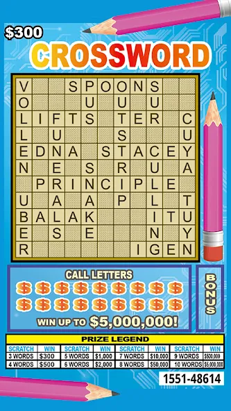 Scratch Off Lottery Scratchers [MOD: безлимитные билеты и мгновенные выигрыши] Screenshot 1