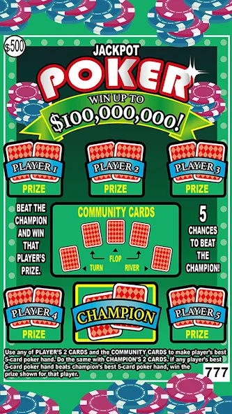 Scratch Off Lottery Scratchers [MOD: безлимитные билеты и мгновенные выигрыши] Screenshot 4