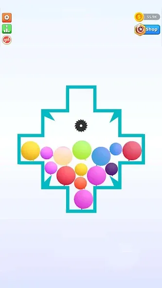 Bounce and pop - Puff Balloon [MOD: безлимитные монеты и жизни] Screenshot 1