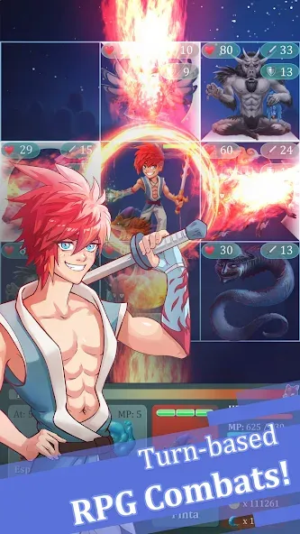 Eternal Return: Turn-based RPG [MOD: безлимитные ресурсы и усиленные герои] Screenshot 1