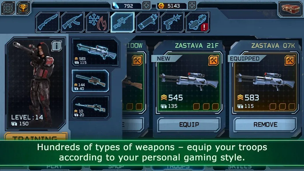 Alien Shooter TD [MOD: безлимитные деньги и патроны] Screenshot 3