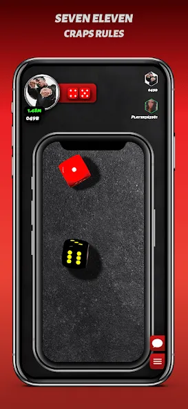 Phone Dice™ Street Dice Game [MOD: без рекламы и бесконечные броски] Screenshot 2