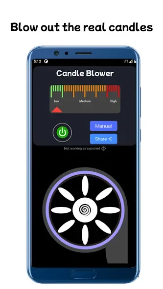 Blower - Candle Blower Lite [MOD: без рекламы и бесконечный воздух] Screenshot 2