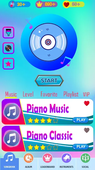 RaptorGamer Piano Tiles [MOD: все песни и бесконечные жизни] Screenshot 1