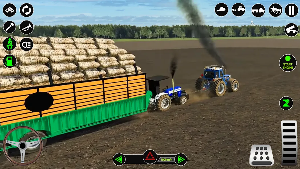 Farming Tractor Simulator Game [MOD: безлимитные деньги и топливо] Screenshot 2