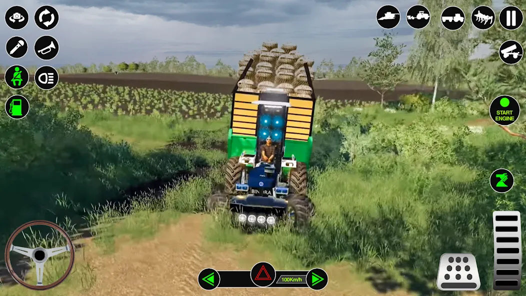 Farming Tractor Simulator Game [MOD: безлимитные деньги и топливо] Screenshot 4