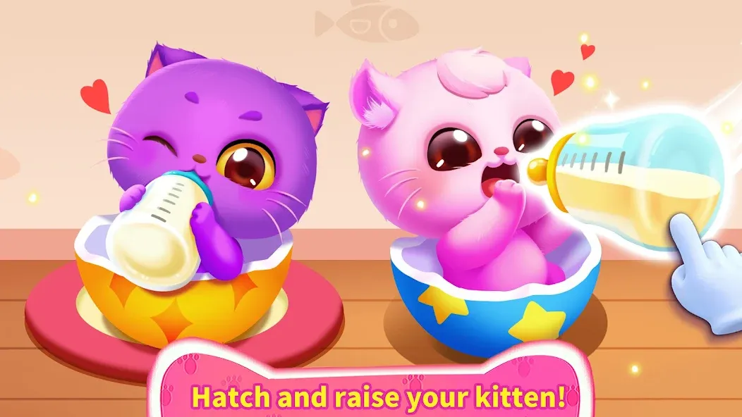 Little Panda's Cat Game [MOD: безлимитные монеты и разблокированы все уровни] Screenshot 2