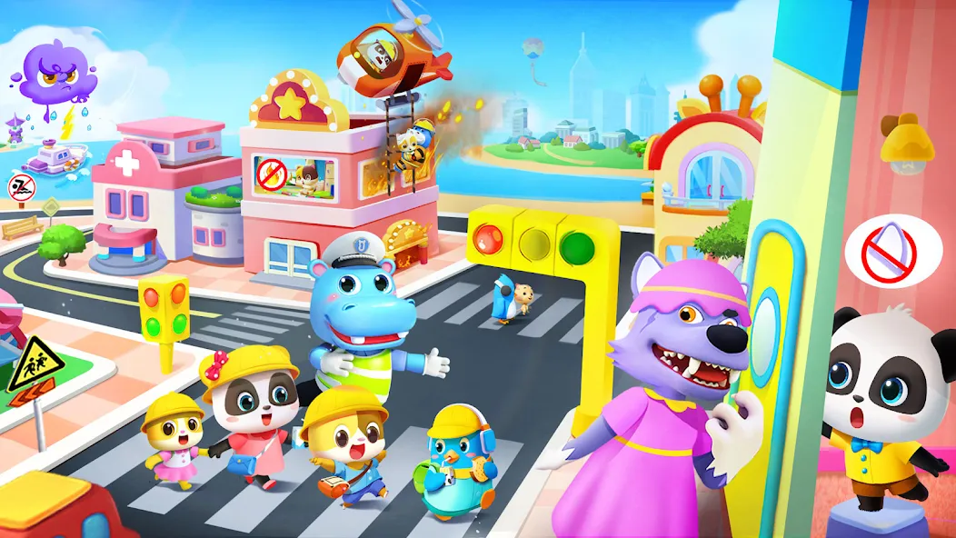 Baby Panda's City [MOD: безлимитные монеты и все локации открыты] Screenshot 4