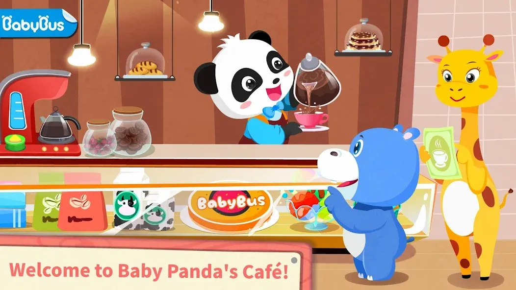 Baby Panda’s Summer: Café [MOD: безлимитные деньги и все рецепты] Screenshot 1
