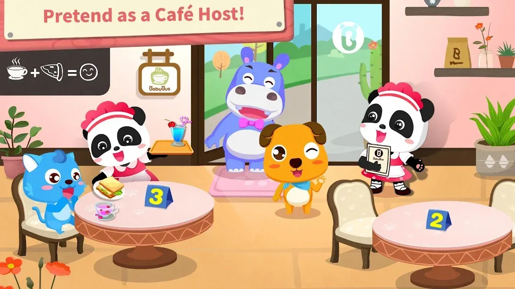 Baby Panda’s Summer: Café [MOD: безлимитные деньги и все рецепты] Screenshot 4