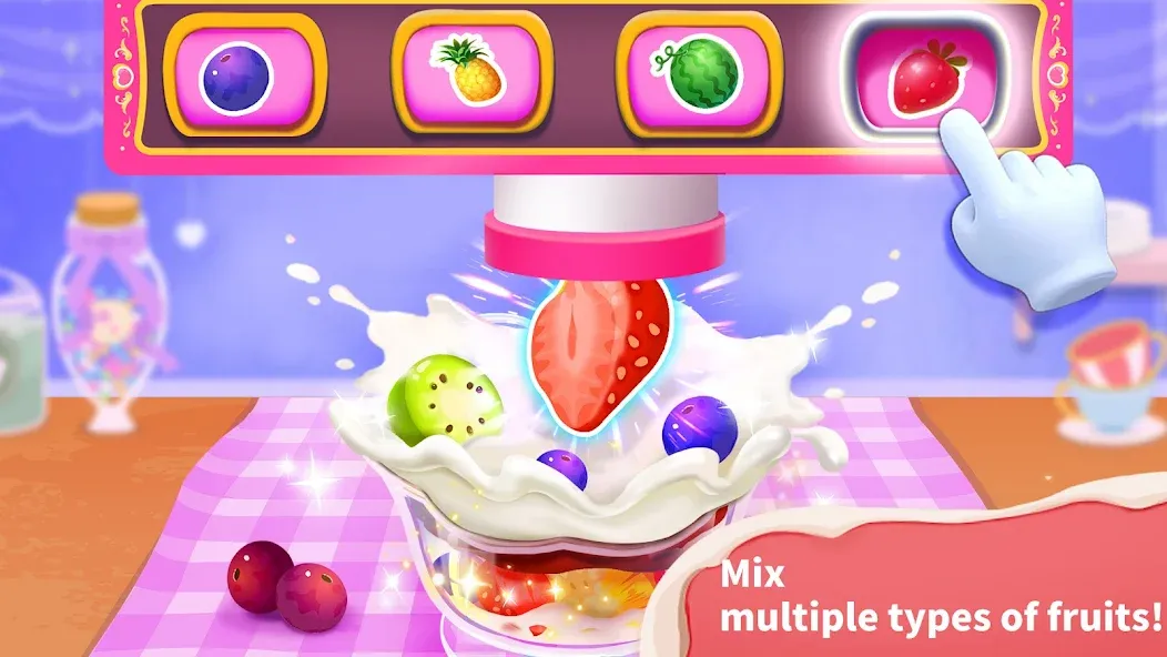 Baby Panda’s Ice Cream Shop [MOD: безлимитные монеты и все рецепты] Screenshot 3