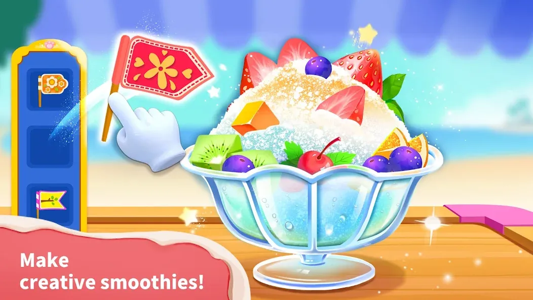 Baby Panda’s Ice Cream Shop [MOD: безлимитные монеты и все рецепты] Screenshot 4