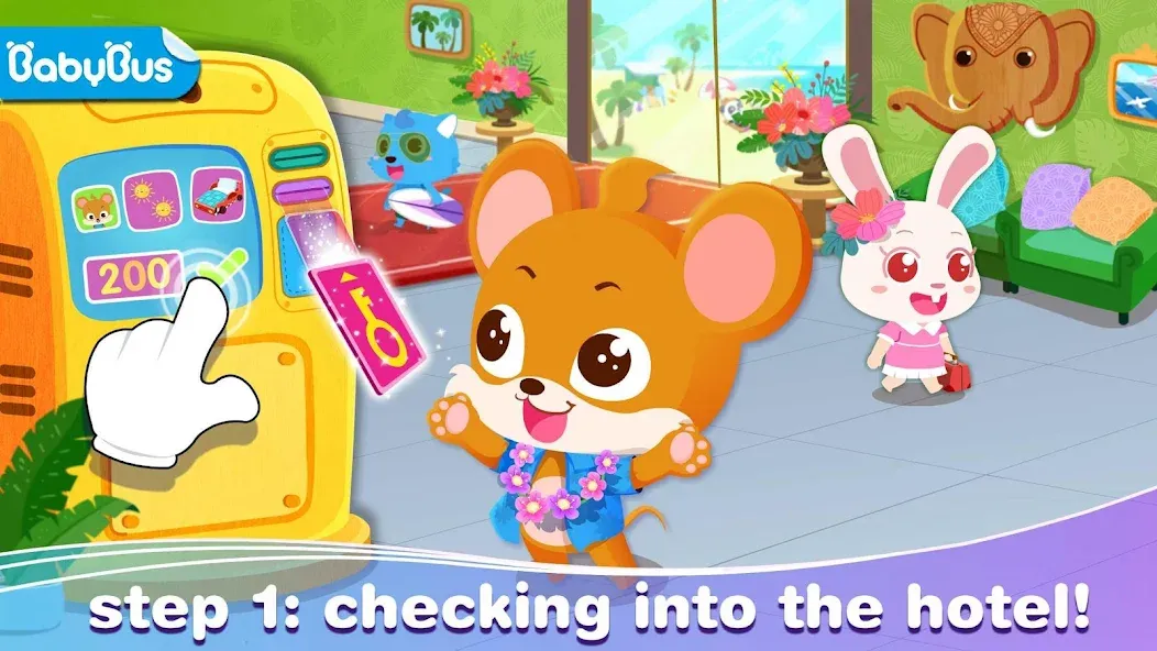 Baby Panda’s Summer: Vacation [MOD: безлимитные деньги и все предметы] Screenshot 1
