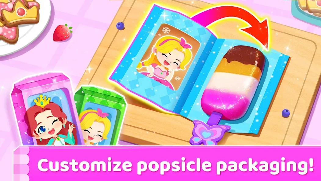 Little Panda's Ice Cream Games [MOD: много мороженого и открыты все уровни] Screenshot 2