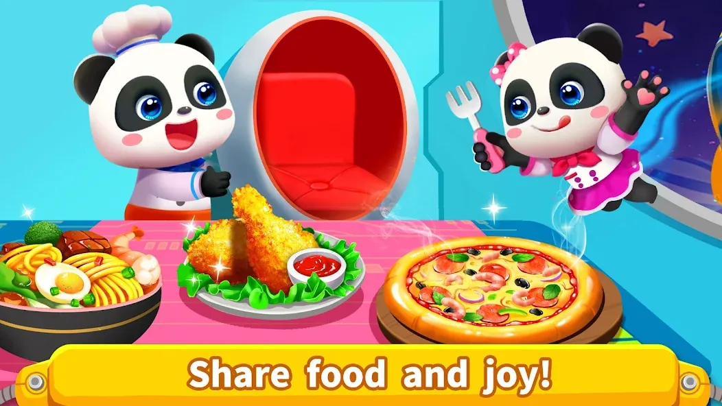 Little Panda's Space Kitchen [MOD: безлимитные деньги и все рецепты открыты] Screenshot 4