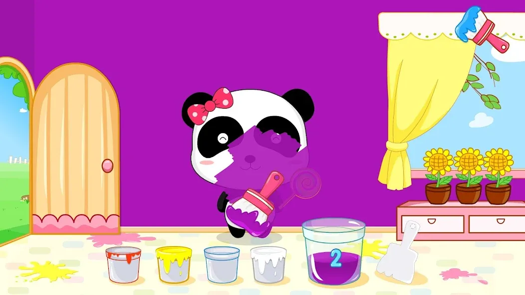 Baby Panda's Color Mixing [MOD: открыты все цвета и нет рекламы] Screenshot 2